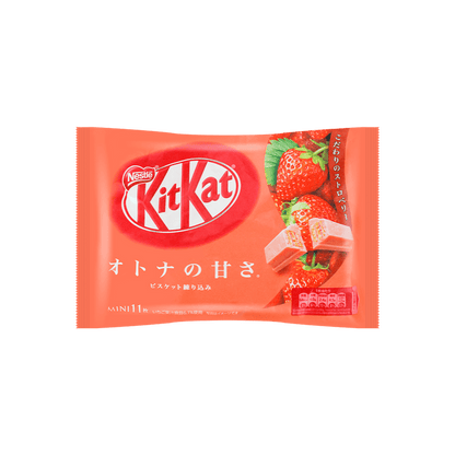 Japanese Kit Kat Strawberry - Bursting with the Juicy Flavor of Fresh Strawberries, 11 Pieces