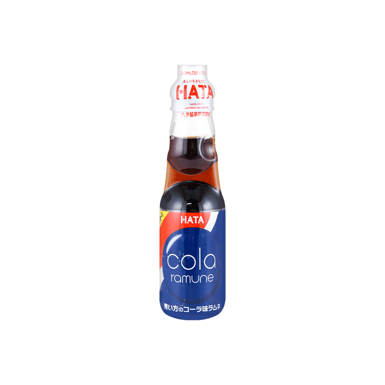 Hatakosen Ramune Soda - Cola Flavor, 6.76fl oz of Delicious Japanese Refreshment