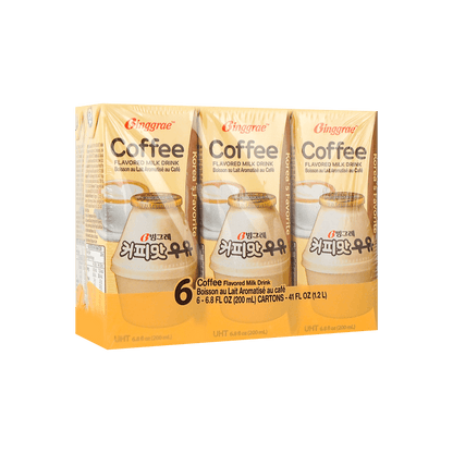 Milky Coffee - Sweet and Creamy Coffee-Flavored Milk Drink - 6 Pack, 6.8fl oz Each